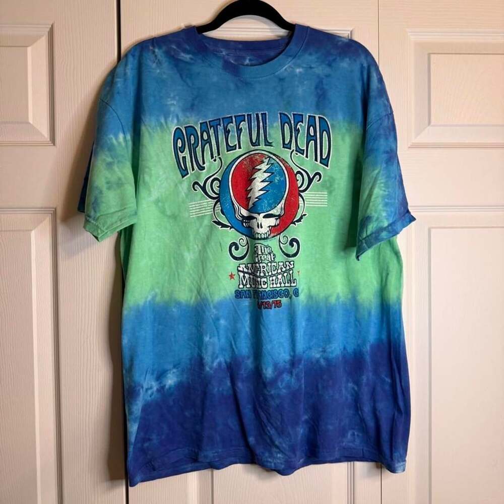 Liquid Blue Grateful Dead Tie-Dye Concert T-Shirt